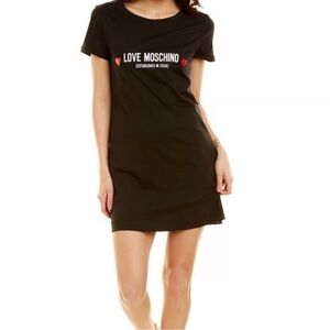 Love Moschino BLACK T-shirt dress